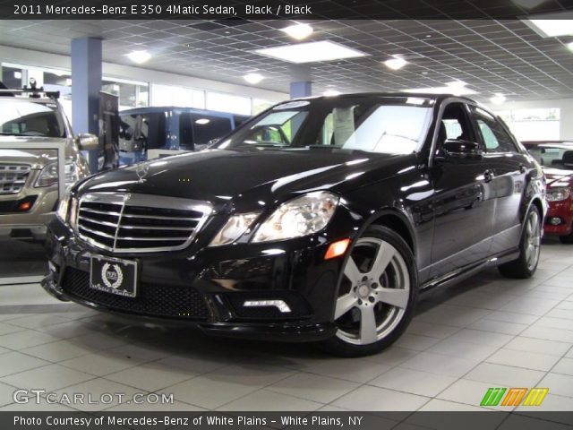 2011 Mercedes-Benz E 350 4Matic Sedan in Black