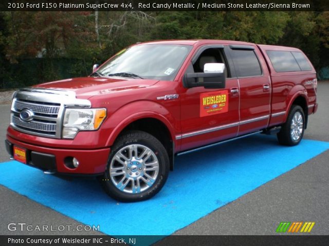 2010 Ford F150 Platinum SuperCrew 4x4 in Red Candy Metallic