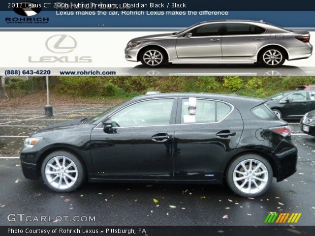 2012 Lexus CT 200h Hybrid Premium in Obsidian Black