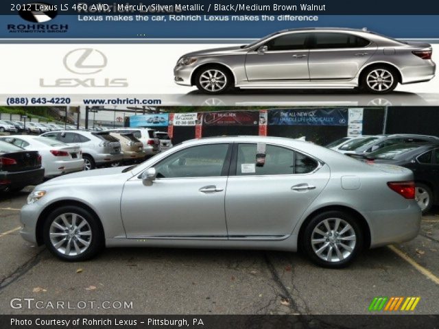 2012 Lexus LS 460 AWD in Mercury Silver Metallic