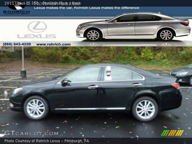 2011 Lexus ES 350 in Obsidian Black