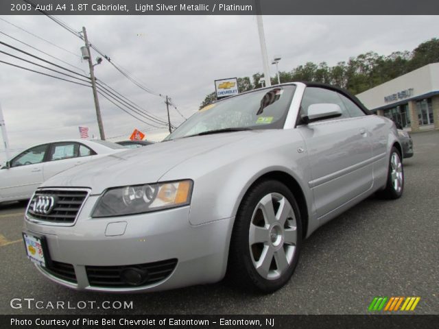 2003 Audi A4 1.8T Cabriolet in Light Silver Metallic