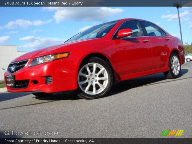 2008 Acura TSX Sedan in Milano Red