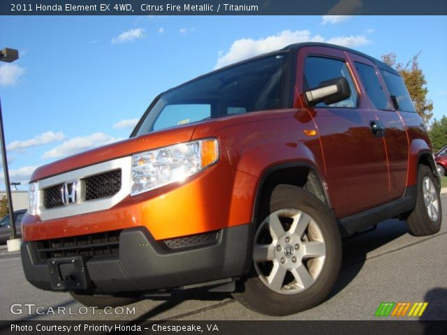 2011 Honda Element EX 4WD in Citrus Fire Metallic