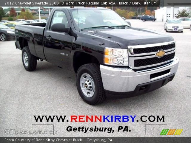 2012 Chevrolet Silverado 2500HD Work Truck Regular Cab 4x4 in Black