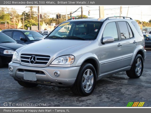 2002 Mercedes-Benz ML 500 4Matic in Brilliant Silver Metallic