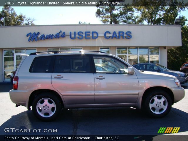 2006 Toyota Highlander Limited in Sonora Gold Metallic