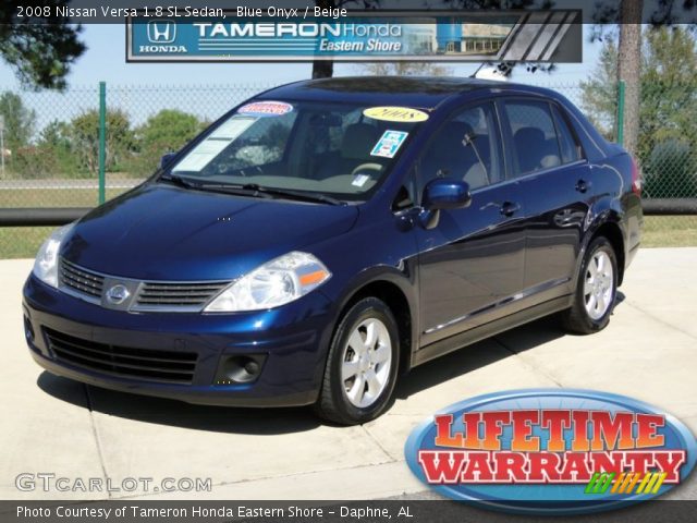 2008 Nissan Versa 1.8 SL Sedan in Blue Onyx
