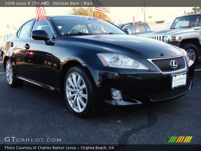 2008 Lexus IS 250 AWD in Obsidian Black