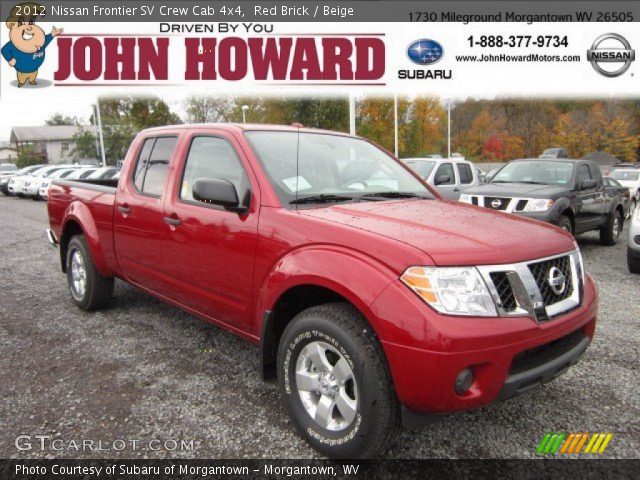 2012 Nissan Frontier SV Crew Cab 4x4 in Red Brick