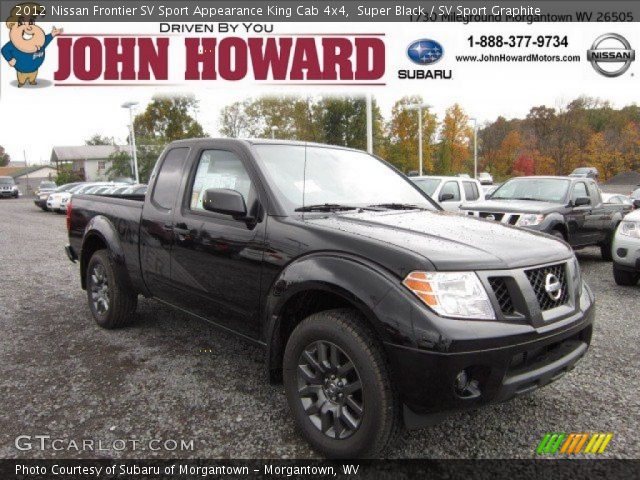 2012 Nissan Frontier SV Sport Appearance King Cab 4x4 in Super Black