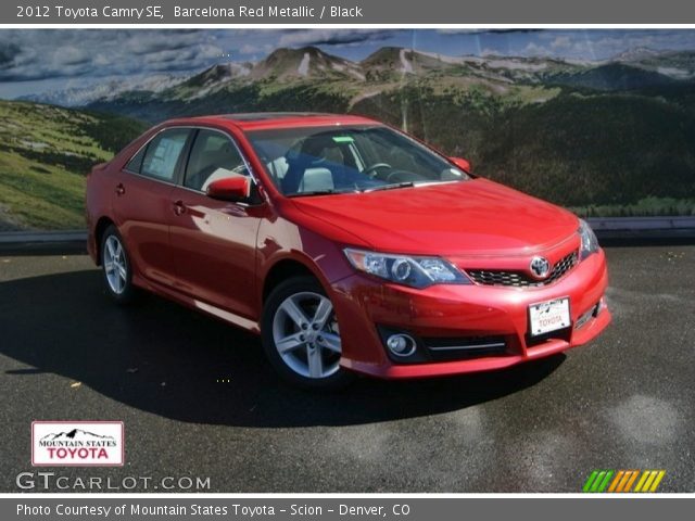 2012 Toyota Camry SE in Barcelona Red Metallic