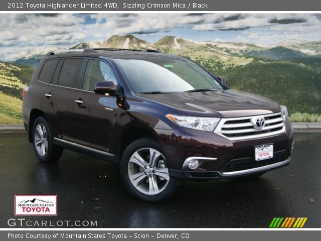 2012 Toyota Highlander Limited 4WD in Sizzling Crimson Mica