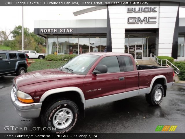 2000 Dodge Dakota SLT Extended Cab 4x4 in Dark Garnet Red Pearl Coat