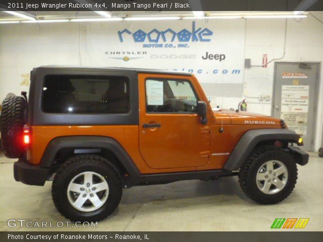 2011 Jeep Wrangler Rubicon 4x4 in Mango Tango Pearl