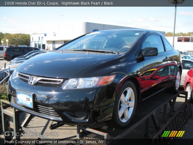 2008 Honda Civic EX-L Coupe in Nighthawk Black Pearl