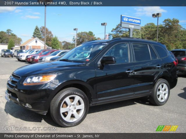 2007 Hyundai Santa Fe Limited 4WD in Ebony Black