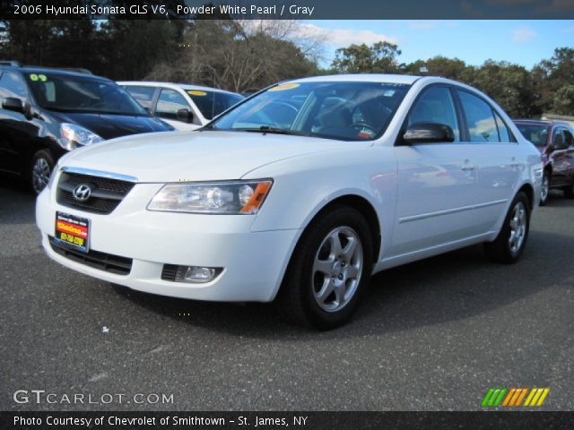2006 Hyundai Sonata GLS V6 in Powder White Pearl