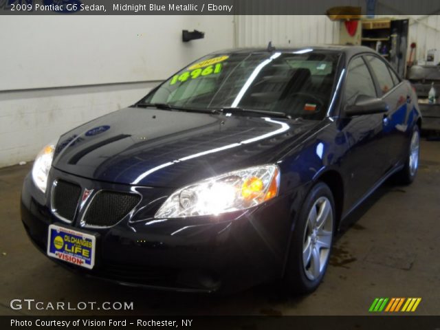 2009 Pontiac G6 Sedan in Midnight Blue Metallic