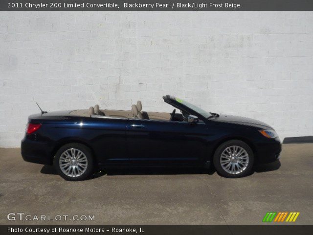 2011 Chrysler 200 Limited Convertible in Blackberry Pearl