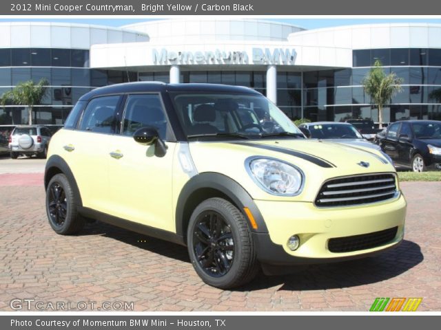 2012 Mini Cooper Countryman in Bright Yellow