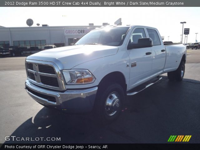 2012 Dodge Ram 3500 HD ST Crew Cab 4x4 Dually in Bright White