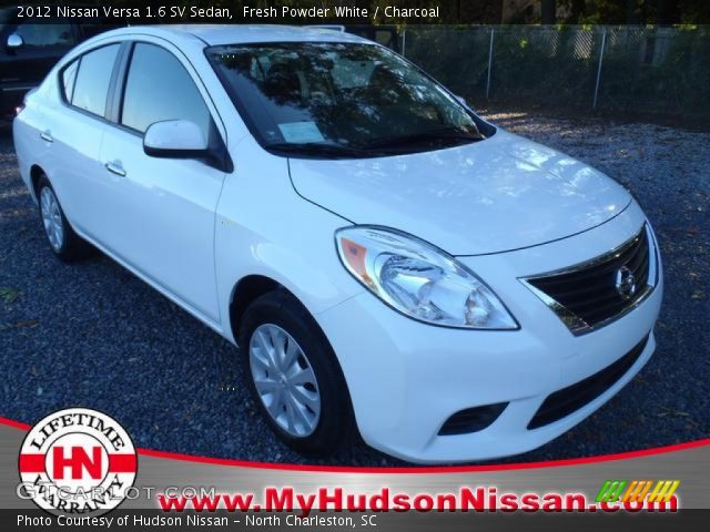 2012 Nissan Versa 1.6 SV Sedan in Fresh Powder White