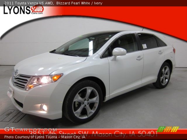 2011 Toyota Venza V6 AWD in Blizzard Pearl White