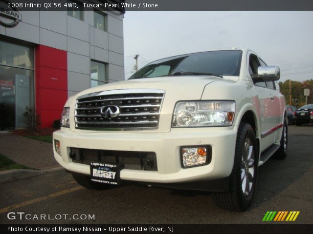 2008 Infiniti QX 56 4WD in Tuscan Pearl White