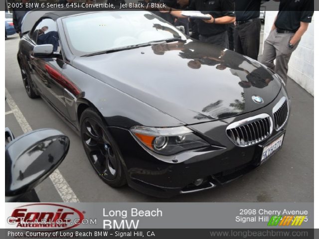 2005 BMW 6 Series 645i Convertible in Jet Black