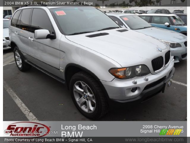 2004 BMW X5 3.0i in Titanium Silver Metallic