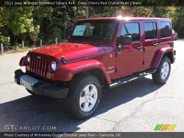 2012 Jeep Wrangler Unlimited Sahara 4x4 in Deep Cherry Red Crystal Pearl