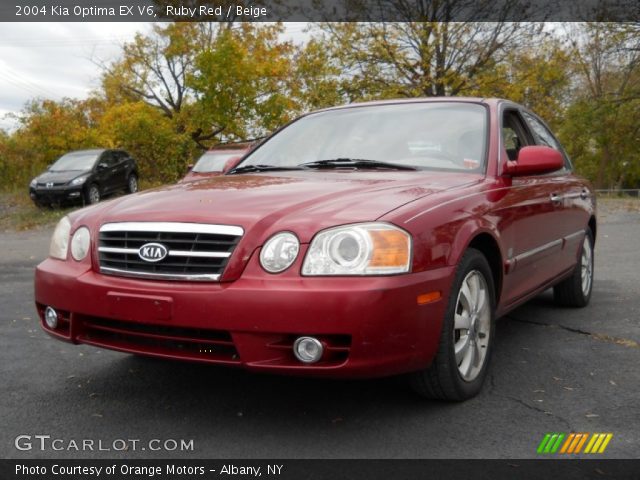 2004 Kia Optima EX V6 in Ruby Red