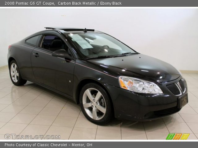 2008 Pontiac G6 GT Coupe in Carbon Black Metallic