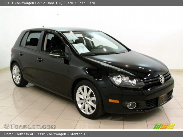 2011 Volkswagen Golf 2 Door TDI in Black