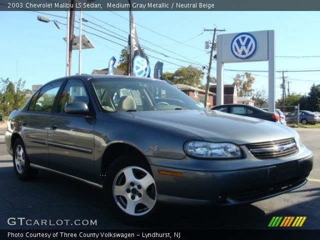 2003 Chevrolet Malibu LS Sedan in Medium Gray Metallic