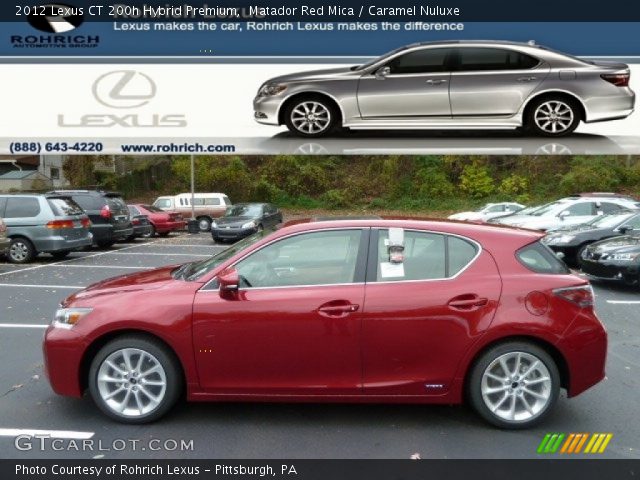 2012 Lexus CT 200h Hybrid Premium in Matador Red Mica