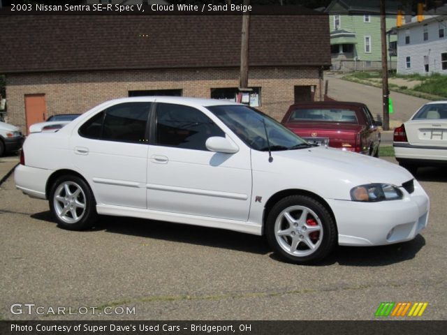 2003 Nissan Sentra SE-R Spec V in Cloud White