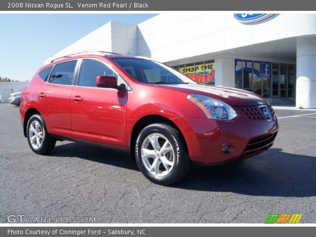 2008 Nissan Rogue SL in Venom Red Pearl