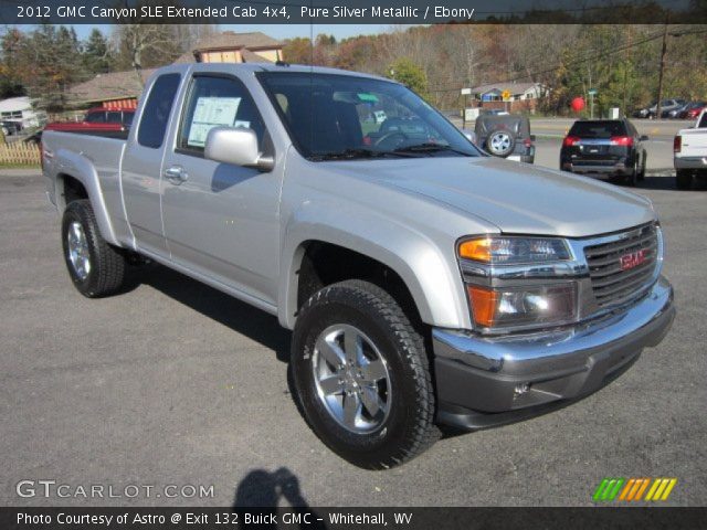 2012 GMC Canyon SLE Extended Cab 4x4 in Pure Silver Metallic
