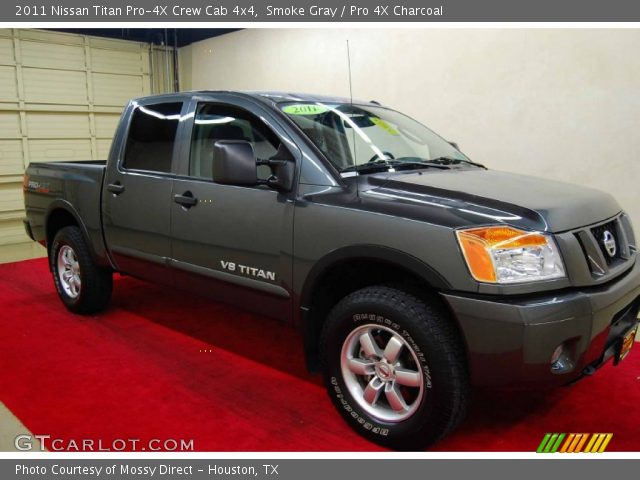 2011 Nissan Titan Pro-4X Crew Cab 4x4 in Smoke Gray