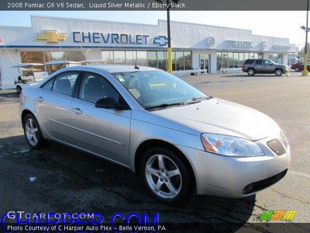 2008 Pontiac G6 V6 Sedan in Liquid Silver Metallic