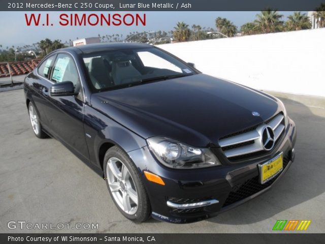 2012 Mercedes-Benz C 250 Coupe in Lunar Blue Metallic