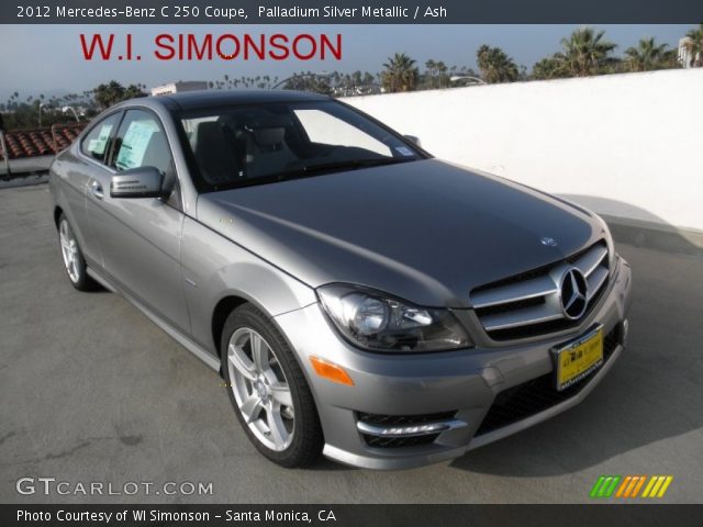 2012 Mercedes-Benz C 250 Coupe in Palladium Silver Metallic