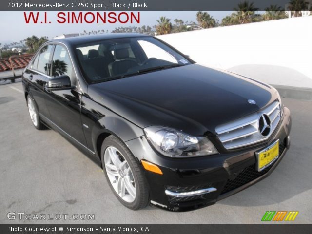 2012 Mercedes-Benz C 250 Sport in Black
