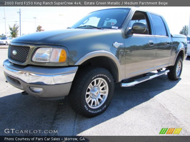 2003 Ford F150 King Ranch SuperCrew 4x4 in Estate Green Metallic