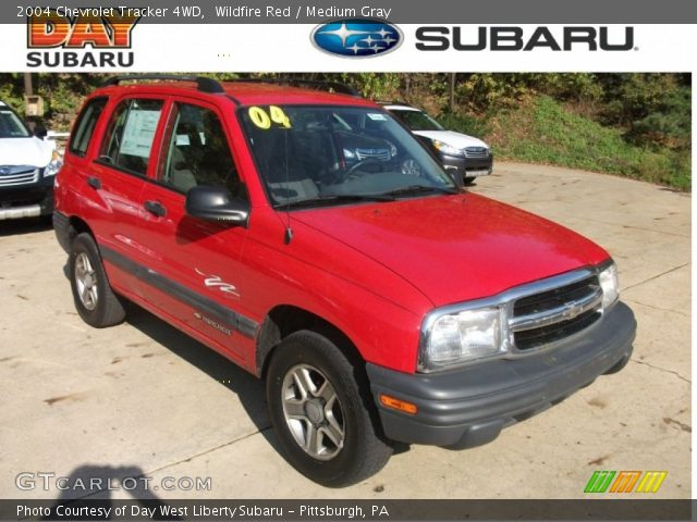 2004 Chevrolet Tracker 4WD in Wildfire Red