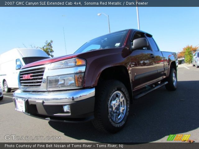 2007 GMC Canyon SLE Extended Cab 4x4 in Sonoma Red Metallic