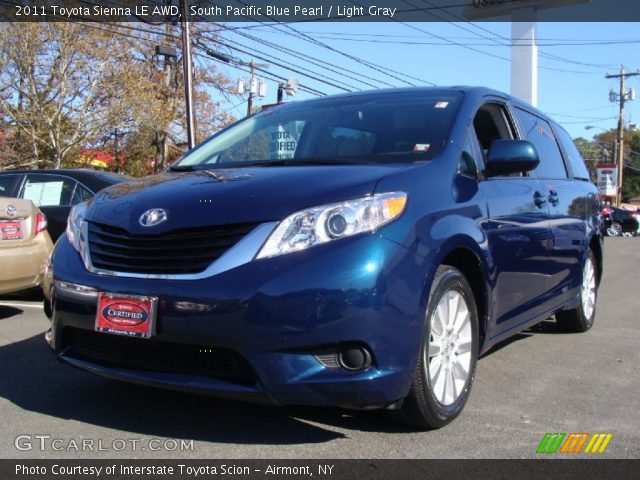 2011 Toyota Sienna LE AWD in South Pacific Blue Pearl