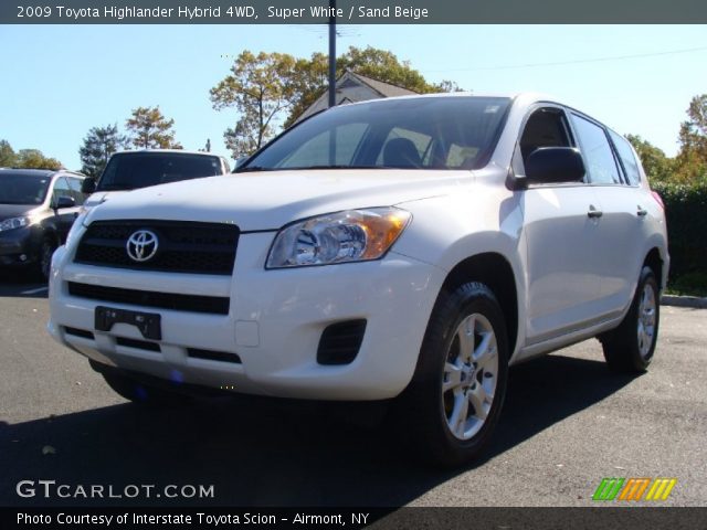 2009 Toyota Highlander Hybrid 4WD in Super White